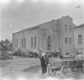 synagoga, bożnica - elewacja, skan 1