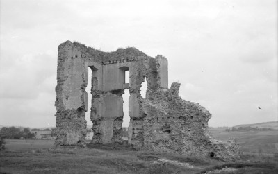 ruiny zamku - elewacja południowo-zachodnia, skan 1