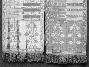kościół pw. Wniebowzięcia Najświętszej Maryi Panny i św. Zygmunta - Muzeum Diecezjalne - zbiory - pas kontuszowy N 9 - fragment, skan 1