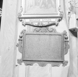 klasztor ss. Mniszek Benedyktynek - kościół pw. Najświętszej Maryi Panny i św. Wojciecha - wnętrze - epitafium Zofii krzeszowskiej, skan 1