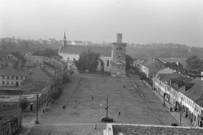 rynek część zachodnia - widok z wieży ratusza, skan 1