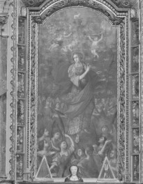 Kościół pw. NMP i św. Mikołaja - ołtarz główny i obraz środkowy, skan 1