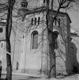 kościół św. Pawła i Piotra - elewacja prezbiterium, skan 1