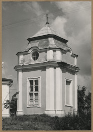 Zespół pałacowy - widok ogólny pawilonu wsch., skan 1