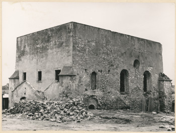 Synagoga - widok ogólny od strony płn.   , skan 1