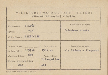 Miasto - fragment zabudowy - metryczka

 , skan 1