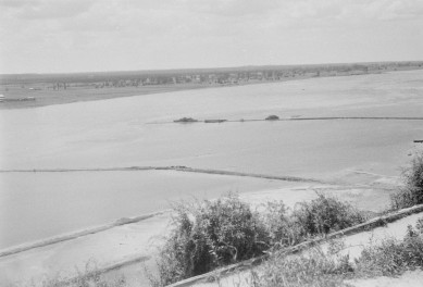 brzeg Wisły - widok ze wzgórza katedralnego, skan 1