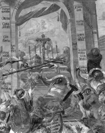 Kościół pw. NMP i św. Mikołaja - fragment polichromii, skan 1