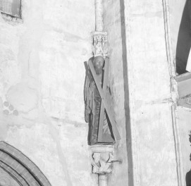 Kościół św. Katarzyny w Brodnicy - wnętrze: rzeźba św. Andrzeja, skan 1