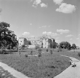 zamek - elewacja, remont, skan 1