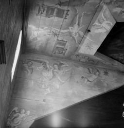 kościół Pokoju im. Trójcy Świętej - wnętrze, polichromia stropu, skan 1