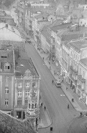 kamienice - widok ogólny z wieży ratusza, skan 1