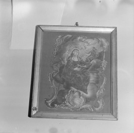 klasztor ss. Mniszek Benedyktynek - zbiory - św. Scholastyka /akwatinta/, skan 1