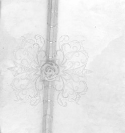 Kościół Wniebowzięcia Najświętszej Maryi Panny - wnętrze. Zwornik z motywem roślinnym. Sklepienie nawy., skan 1