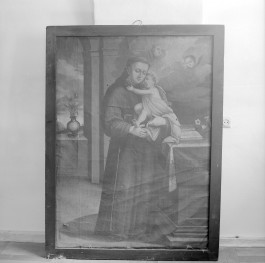 klasztor ss. Benedyktynek - obraz św. Antoniego XVIII w., skan 1