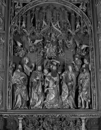 Kościół Mariacki pw. Wniebowzięcia Najświętszej Marii Panny - ołtarz Wita Stwosza, część środkowa Zaśnięcie Matki Boskiej, skan 1