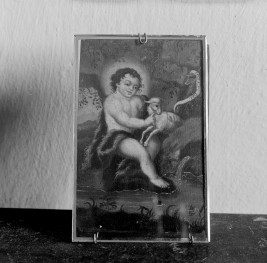 klasztor ss. Mniszek Benedyktynek - zbiory - obrazek Dzieciątko Jezus z XVIII wieku, skan 1