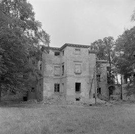 pałac - elewacja ogrodowa, skan 1