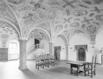 Ratusz - wnętrze: sala WIelka Sień - sklepienie żaglaste, skan 1