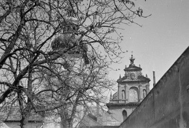 kościół Klarysek - wieża i szczyt, skan 1