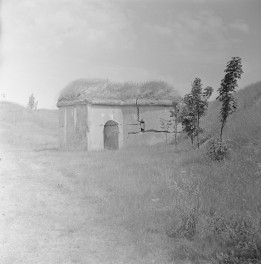 Twierdza Różan - fort nr. 1, schron pogotowia, skan 1