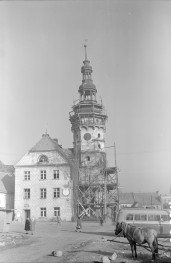 ratusz miejski - elewacja południowa, skan 1