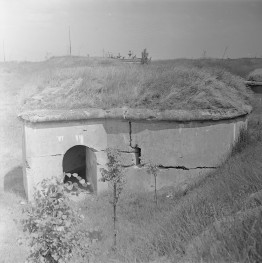 Twierdza Różan - fort nr. 1, schron pogotowia, skan 1