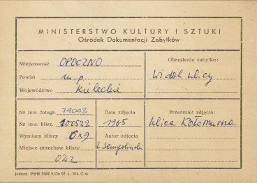 Miasto - widok ogólny ul. Kołomurnej - metryczka

 , skan 1