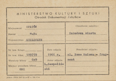 Miasto - widok fragmentu ul. Nowowałowej - metryczka

 , skan 1
