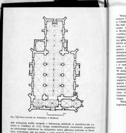 żródło: T. Mroczko, Architektura gotycka na ziemi chełmińskiej, PWN 1980 - kościół parafialny pw. św. Katarzyny - rzut, skan 1