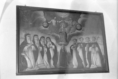 Kościół św. Anny - wnętrze: obraz "Koronacja Matki Boskiej", skan 1