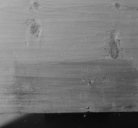 Klasztor ss. Klarysek - większy pozytyw szkatulny, detale obudowy sygnatura Jacobus Woytowicz, skan 1