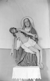 kościół odpustowy pw. św. Anny - wnętrze: Pieta - rzeźba, skan 1