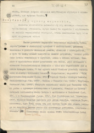 tekst, materiał roboczy do rozdziału III publikacji "Ogrody Polskie" (wyd. 1954). Fragment zaczynający się wg. oryginału słowami: "Siedziby ziemiańskie zadawalniały się skromnym stosunkowo wyposażeniem otoczenia…", skan 1