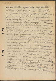 tekst, materiał roboczy stanowiący szczegółowe wypisy na temat założeń ogrodowych w stylu włoskim oraz karty w formie brudnopisu, przygotowane do usupełnienia (?) zawierające przykłady obiektów i architektów tego stylu, także w nawiązaniu do sztuki ogrodowej w Polsce, skan 21
