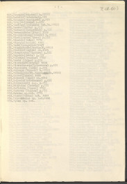 Lista zawieracjąca alfabetyczne, orientacyjne zestawienie miejscowości, w których znajdują się założenia ogrodów doby oświecenia na terenie Białorusi, Litwy, Łotwy i Ukrainy (trzy egzemplarze), skan 4