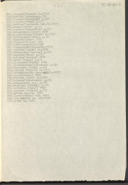 Lista zawieracjąca alfabetyczne, orientacyjne zestawienie miejscowości, w których znajdują się założenia ogrodów doby oświecenia na terenie Białorusi, Litwy, Łotwy i Ukrainy (trzy egzemplarze), skan 6