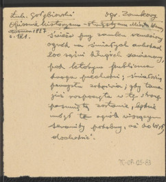 wypis z Gołębiowski Ł., Opisanie historyczno-statystyczne miasta Warszawy, Warszawa 1827, na temat lokalizacji ogrodów zamkowych w Warszawie wraz z ich krótkim opisem, skan 1