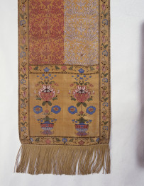 Muzeum Narodowe  - zbiory - pas jedwabny dwustronny - Kraków /Daniel Chmielewski 1796 rok/ - głowa i wciąża /fragment/ - awers, skan 1