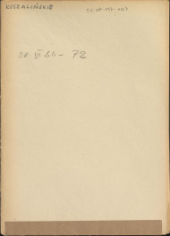 obwoluta rejestru - koszalińskie - 20.III.64 - 72, skan 1