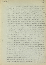 tekst, materiał roboczy do rozdziału 6. do wydawnictw: „Ogrody Polskie” i „Zarys historii kompozycji…”. Odwrotne strony nr. 13, 14, 16 zawierają notatki G.Ciołka dotyczące różnych wyliczeń: „Dekoracje kwietników”, m.in. analiza geometrii ogrodu w Wilanowie, wyliczenie typów konstrukcji planów, skan 8