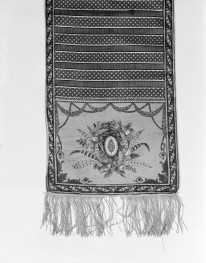 Muzeum Narodowe - od. Muzeum Sztuk Użytkowych - zbiory - pas bawełniany drukowany jednostronny - Milhouse /XVIII wiek/ - głowa i wciąża /fragment/ - awers, skan 1