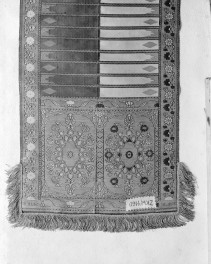 Zamek Królewski - zbiory - pas lity czterostronny - Słuck /Jan Madżarski 1767 - 1780 rok/ - głowa i wciąża /fragment/ - awers, skan 1