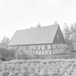 zespół zagrodowy - dom nr. 33 /pierwotnie?/ - widok ogólny, skan 1