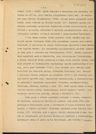 tekst podzielony na części składowe (cz.4) pełnego rozdziału stanowiący materiał roboczy przygotowany z myślą o publikacji "Ogrody Polskie" (wyd. 1954) wraz z naniesionymi poprawkami, oddzielnie przygotowaną obwolutą oraz przypisami, skan 8