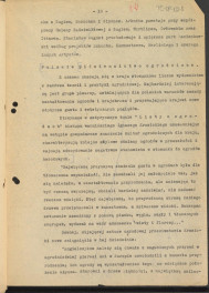 tekst podzielony na części składowe (cz.4) pełnego rozdziału stanowiący materiał roboczy przygotowany z myślą o publikacji "Ogrody Polskie" (wyd. 1954) wraz z naniesionymi poprawkami, oddzielnie przygotowaną obwolutą oraz przypisami, skan 10