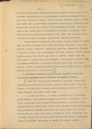 tekst podzielony na części składowe (cz.4) pełnego rozdziału stanowiący materiał roboczy przygotowany z myślą o publikacji "Ogrody Polskie" (wyd. 1954) wraz z naniesionymi poprawkami, oddzielnie przygotowaną obwolutą oraz przypisami, skan 14