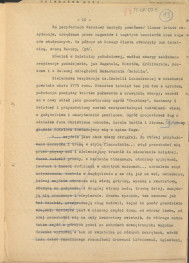 tekst podzielony na części składowe (cz.4) pełnego rozdziału stanowiący materiał roboczy przygotowany z myślą o publikacji "Ogrody Polskie" (wyd. 1954) wraz z naniesionymi poprawkami, oddzielnie przygotowaną obwolutą oraz przypisami, skan 16