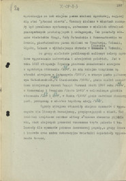 fragmenty tekstu, materiał roboczy do publikacji "Ogrody Polskie" (wyd. 1954) do podrozdziału „Miejskie ogrody publiczne”, skan 3
