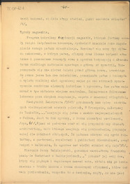 tekst, materiał roboczy do rozdziału III publikacji "Ogrody Polskie" (wyd. 1954). Fragment zaczynający się od słów: "Styl architektoniczny. Wspaniałe i monumentalne inwencje włoskich ogrodów tarasowych...", skan 3